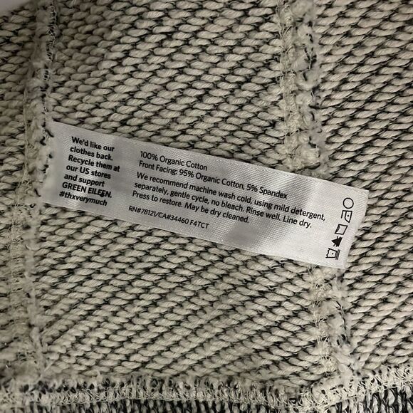 Eileen Fisher Twisted Terry Moto Jacket Gray XS - Picture 8 of 9